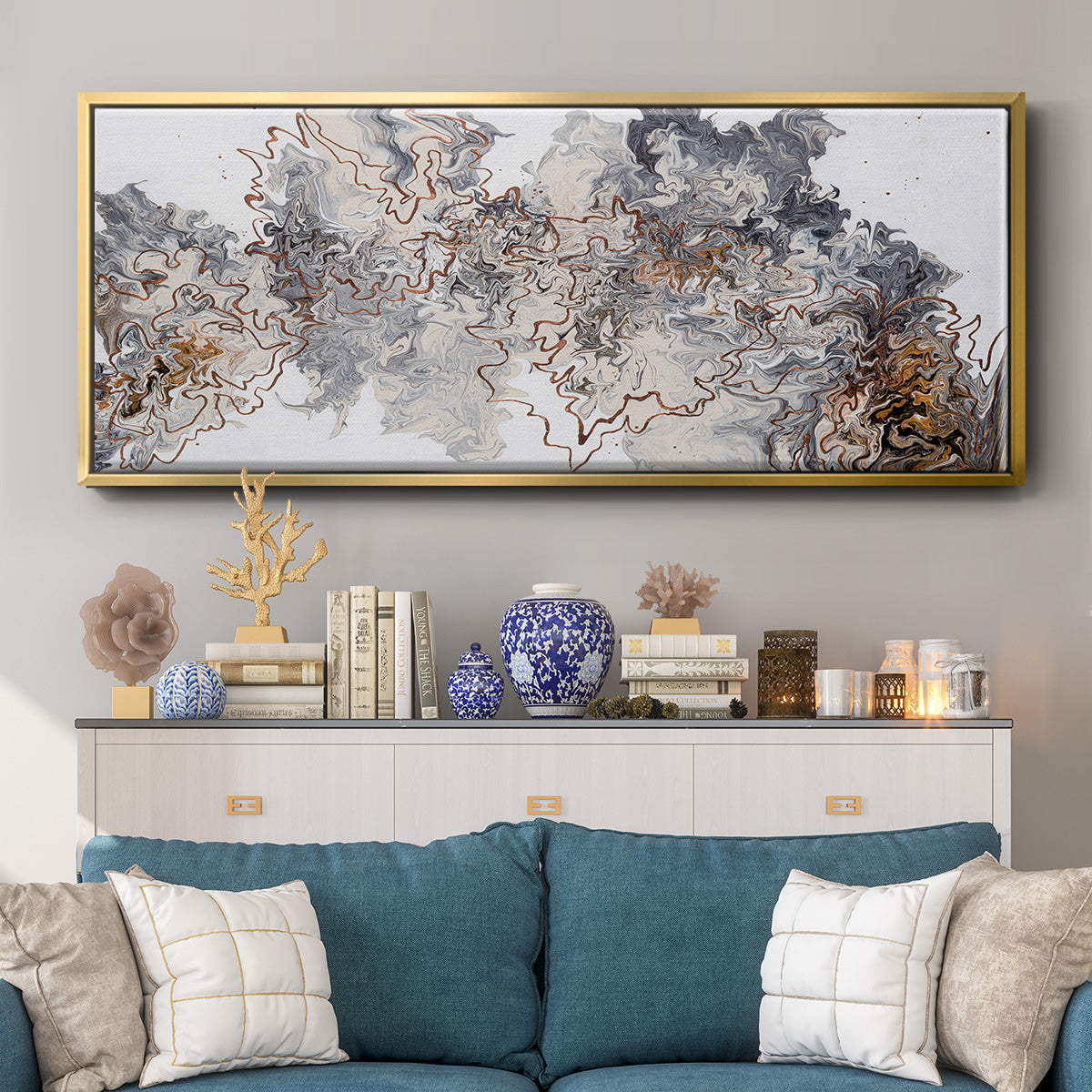 Stay on the Trail - Floater Framed Canvas Print