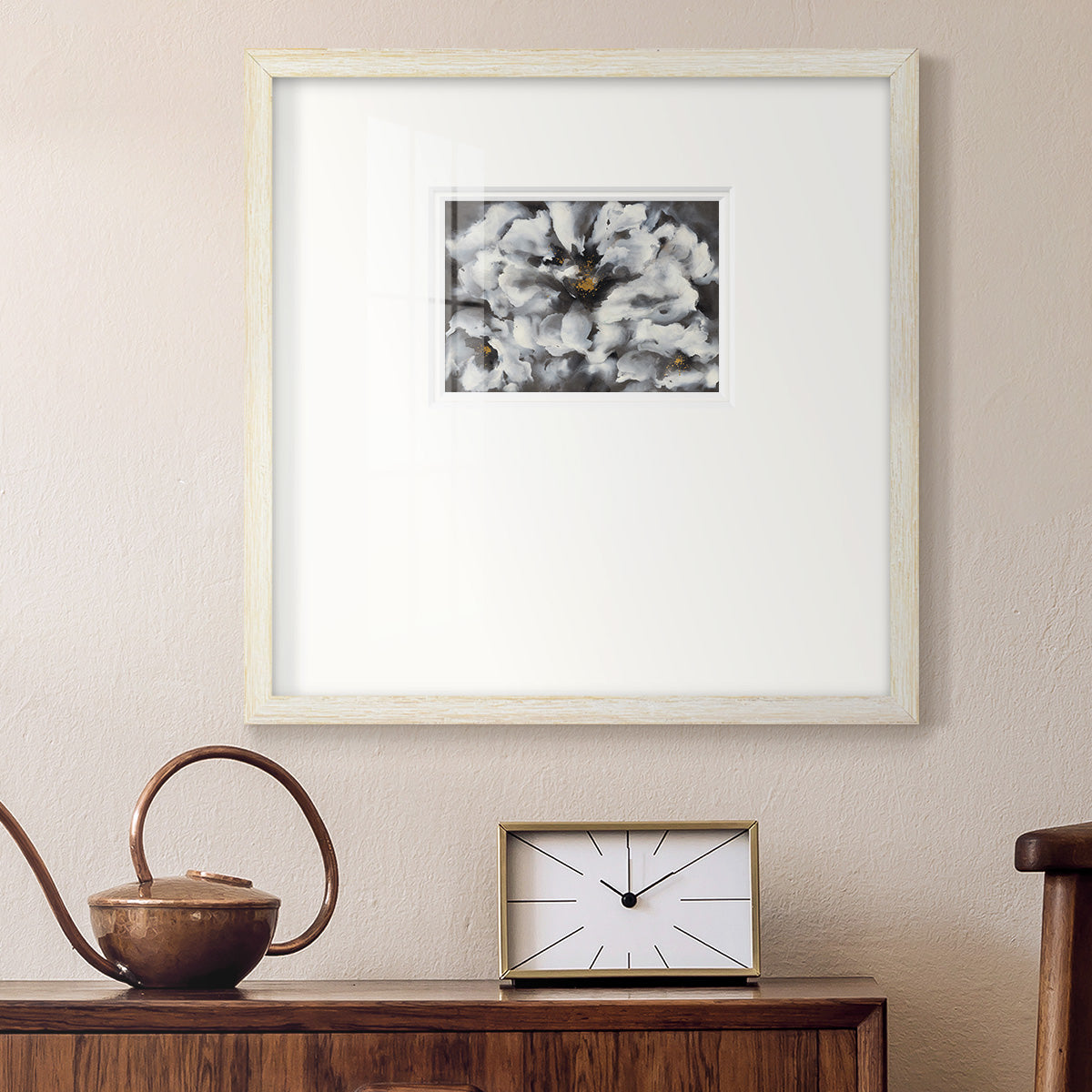 Peonia- Premium Framed Print Double Matboard