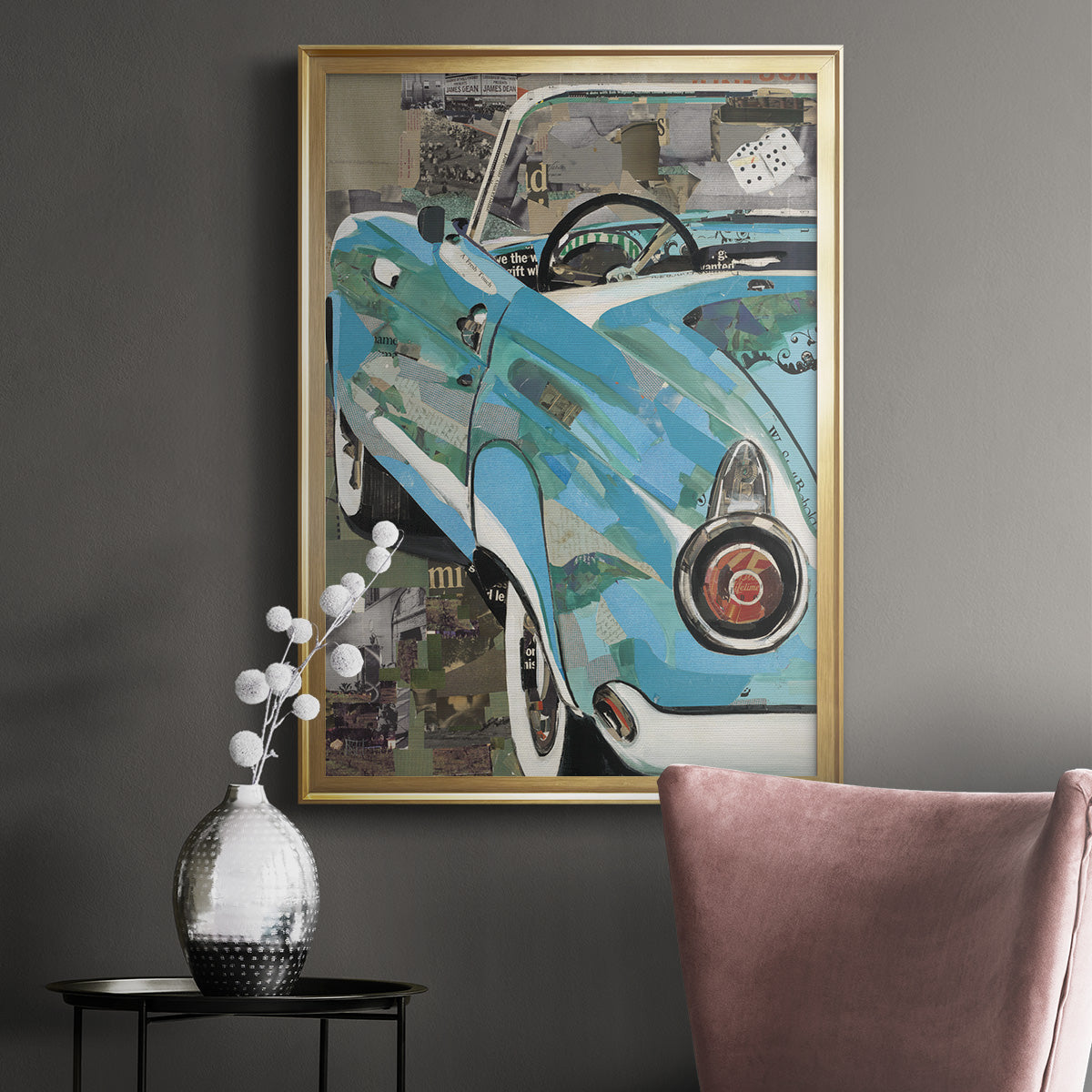 Thunderbird - Modern Framed Canvas Print