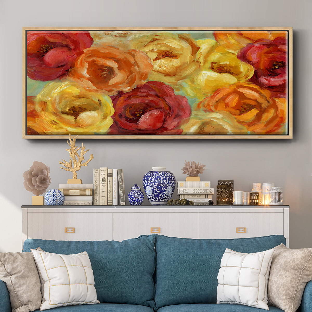 Peak of Summer - Floater Framed Canvas Print