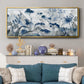 Inky Indigo - Floater Framed Canvas Print