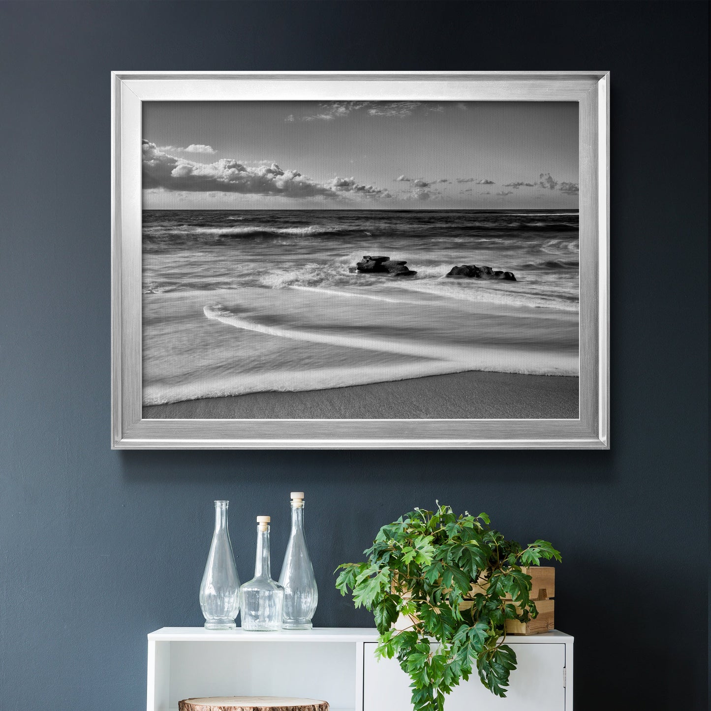 Whispering Sands Beach Premium Classic Framed Canvas - Ready to Hang