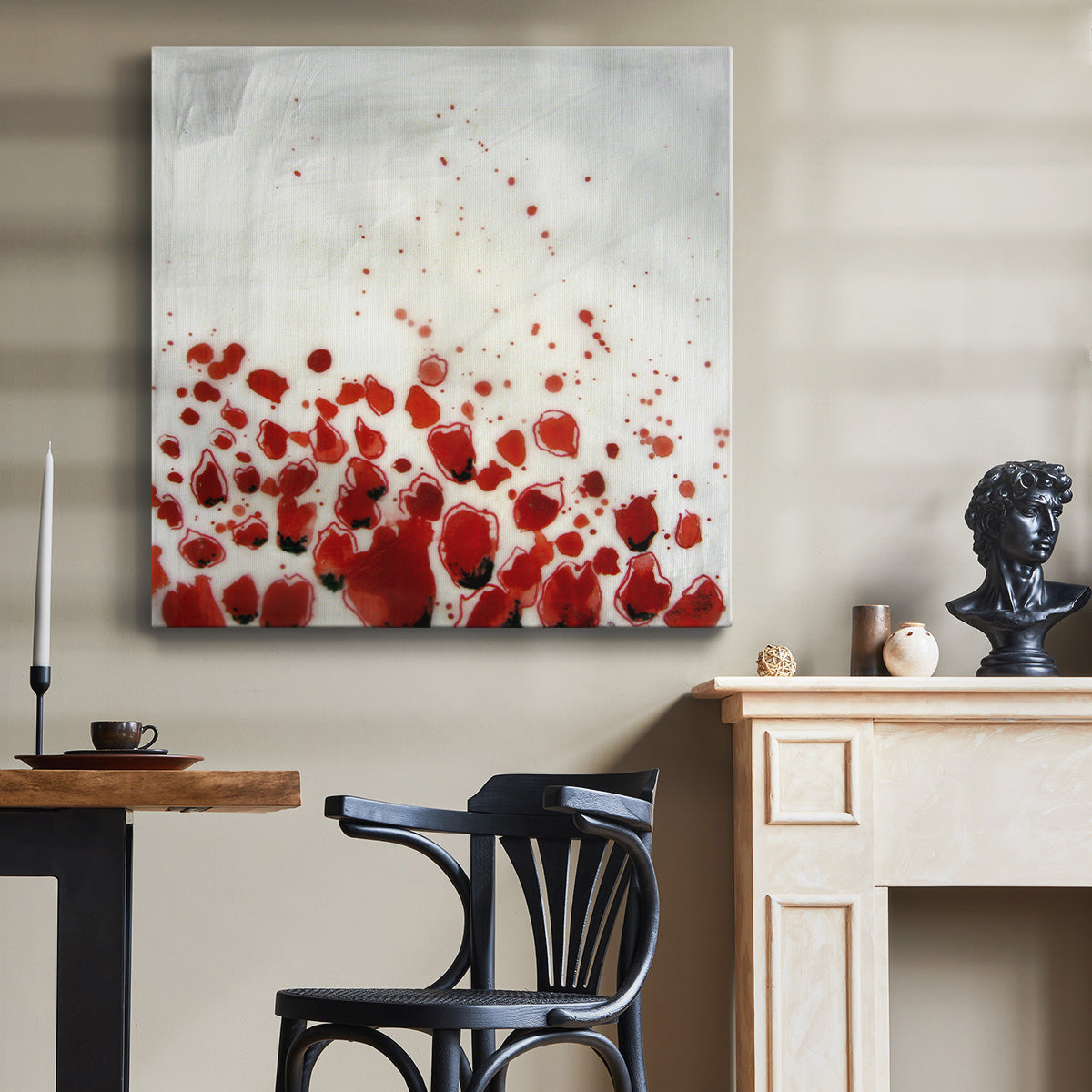 Red Drops VIII - Canvas Art Print