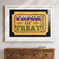 Trick or Treat Ticket - Barnwood Framed Art Print