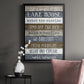 Simple Lake Rules - Modern Framed Canvas Print