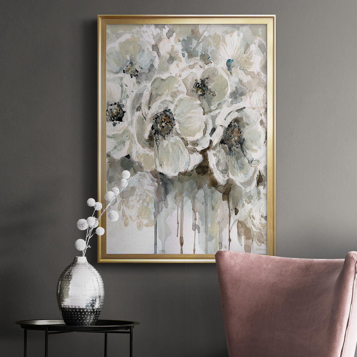 Soft Fragrance I - Modern Framed Canvas Print