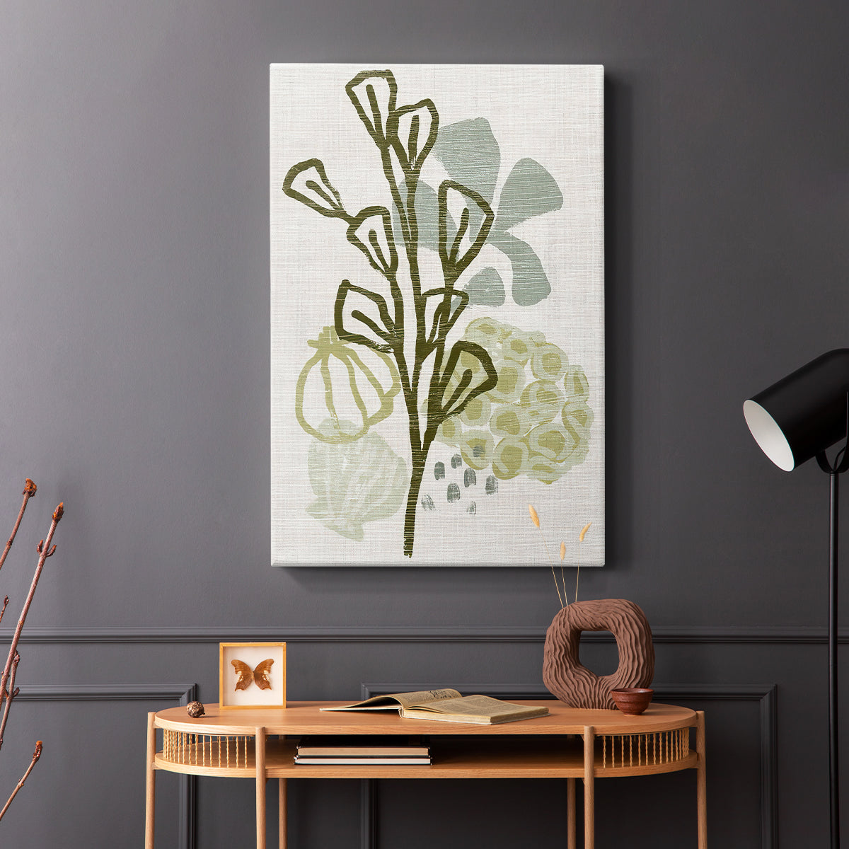 Coral Blockprint II - Canvas Art Print