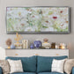 Jardin Blanc - Floater Framed Canvas Print
