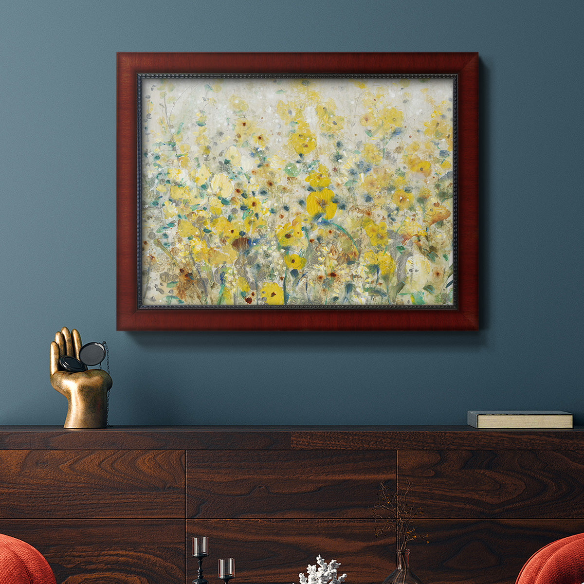 Cheerful Garden II Premium Framed Canvas- Ready to Hang