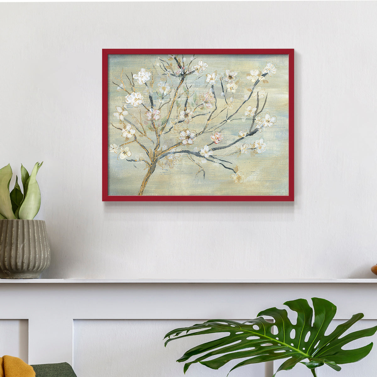 45272,flower,branch,blossom,pastel,artwork,nature,painting,delicate,floral,serene,beauty,wall art,spring,decoration,artist,texture,color,composition,art piece,framed,botanical,tranquility,design,elegance,home decor,aesthetic,white,nature-inspired,seasonal,visual art,creative,contemporary,impressionism,soft tones,peaceful,spring flowers,ornamental,Re-stickable,Abstract