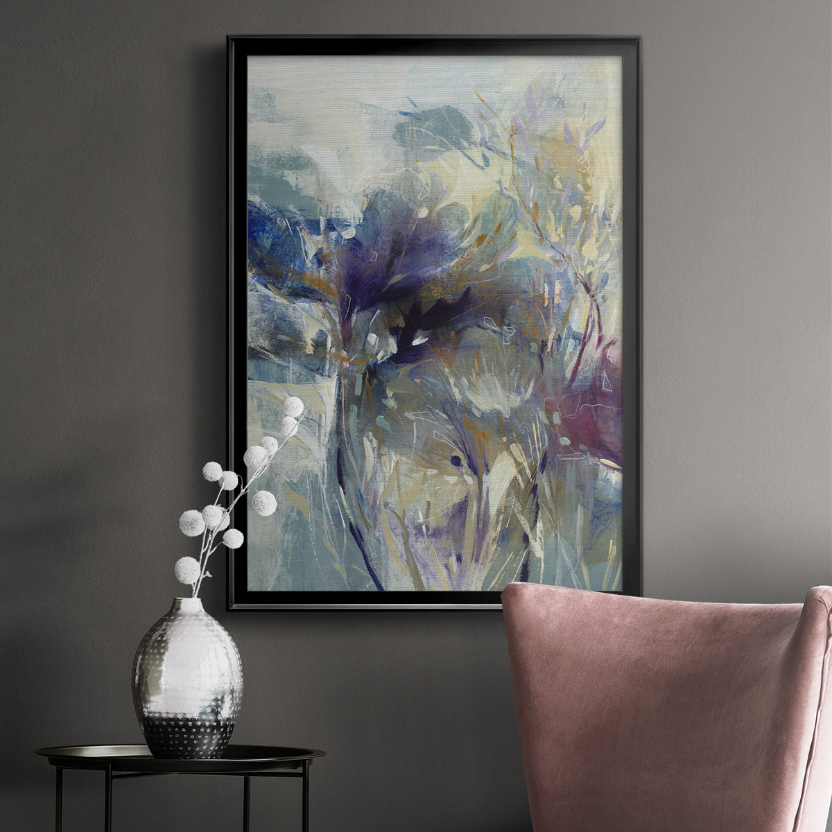 Meadow Saffron I - Modern Framed Canvas Print