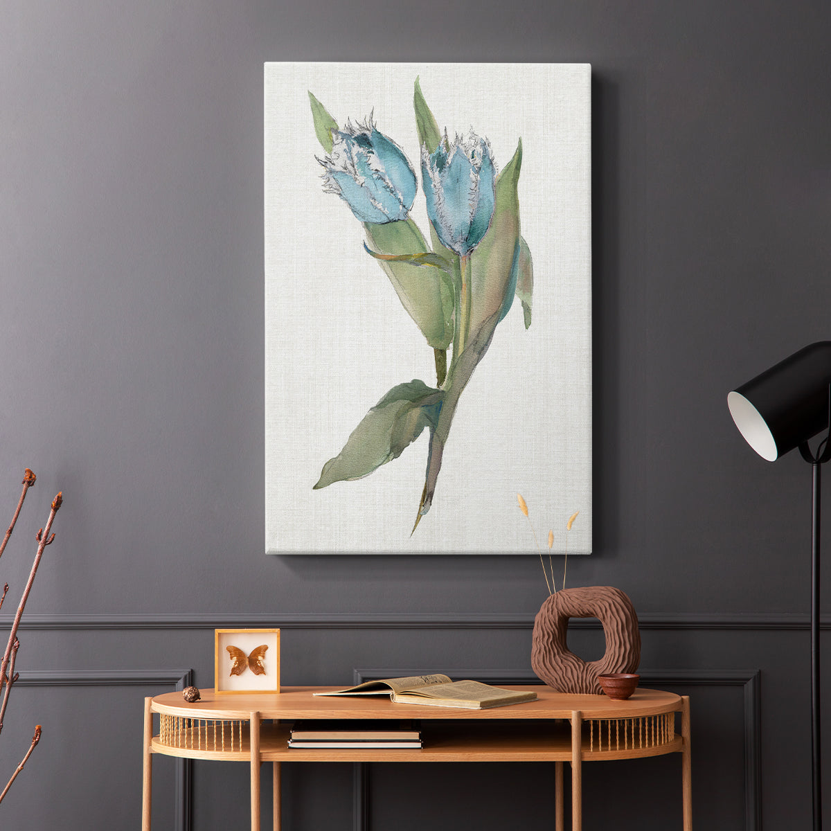 Blue Tulip Picks II - Canvas Art Print