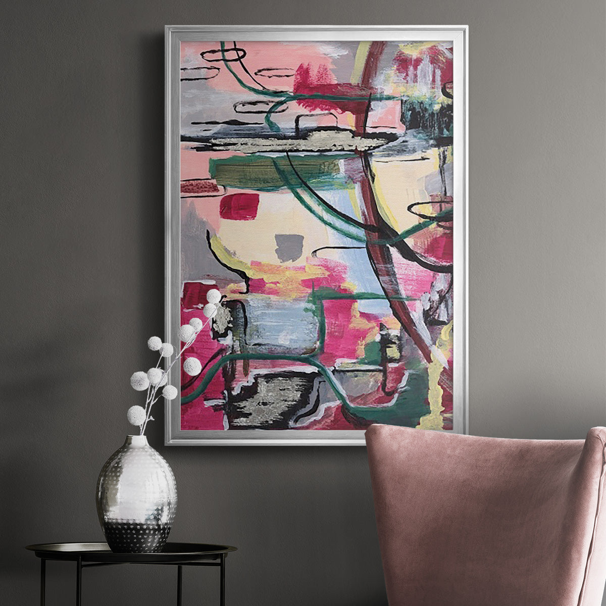 Multiple Wavelengths I - Modern Framed Canvas Print