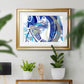 Blue Flow - Modern Framed Art Print