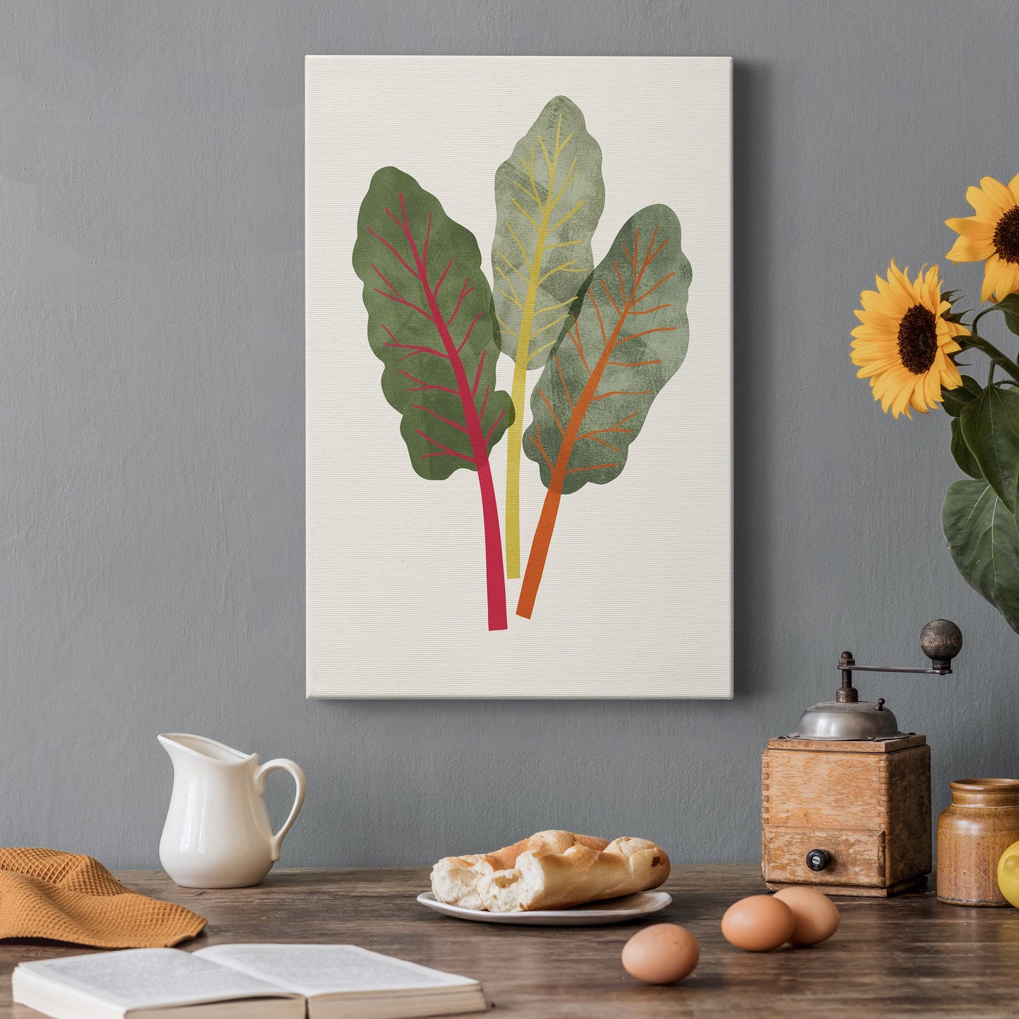 Organic Veg V Premium Gallery Wrapped Canvas - Ready to Hang