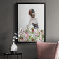 Beautiful Floral Contemplation II - Modern Framed Canvas Print