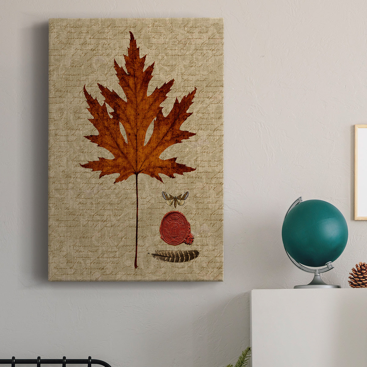 Autumn Leaf I Premium Gallery Wrapped Canvas - Ready to Hang