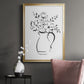 Sketchy Bouquet II - Modern Framed Canvas Print