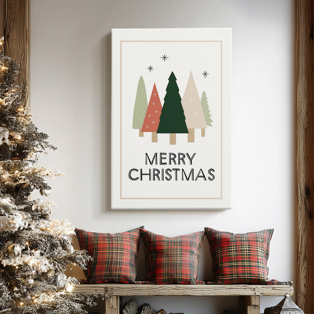 Pearled Yule Carol - Canvas Art Print