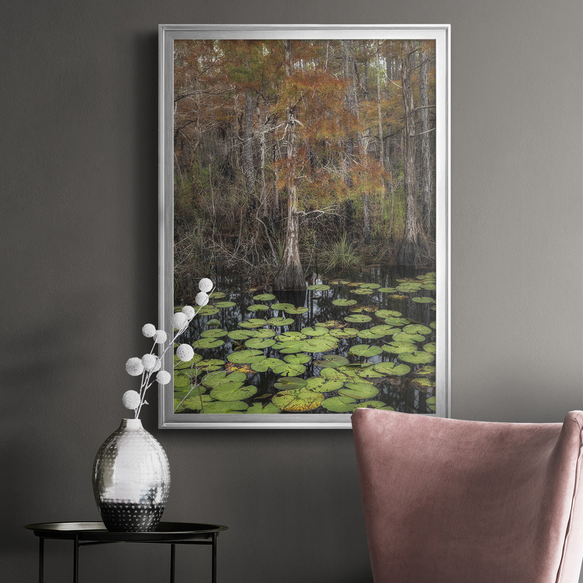 Black Water I - Modern Framed Canvas Print