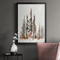 Rustic Evergreens II - Modern Framed Canvas Print