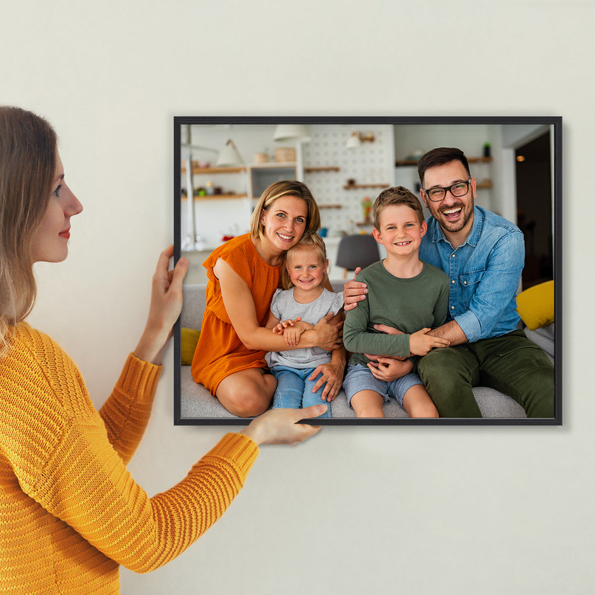 Set of 2 Restickable Custom Framed Photos - 28" x 22"