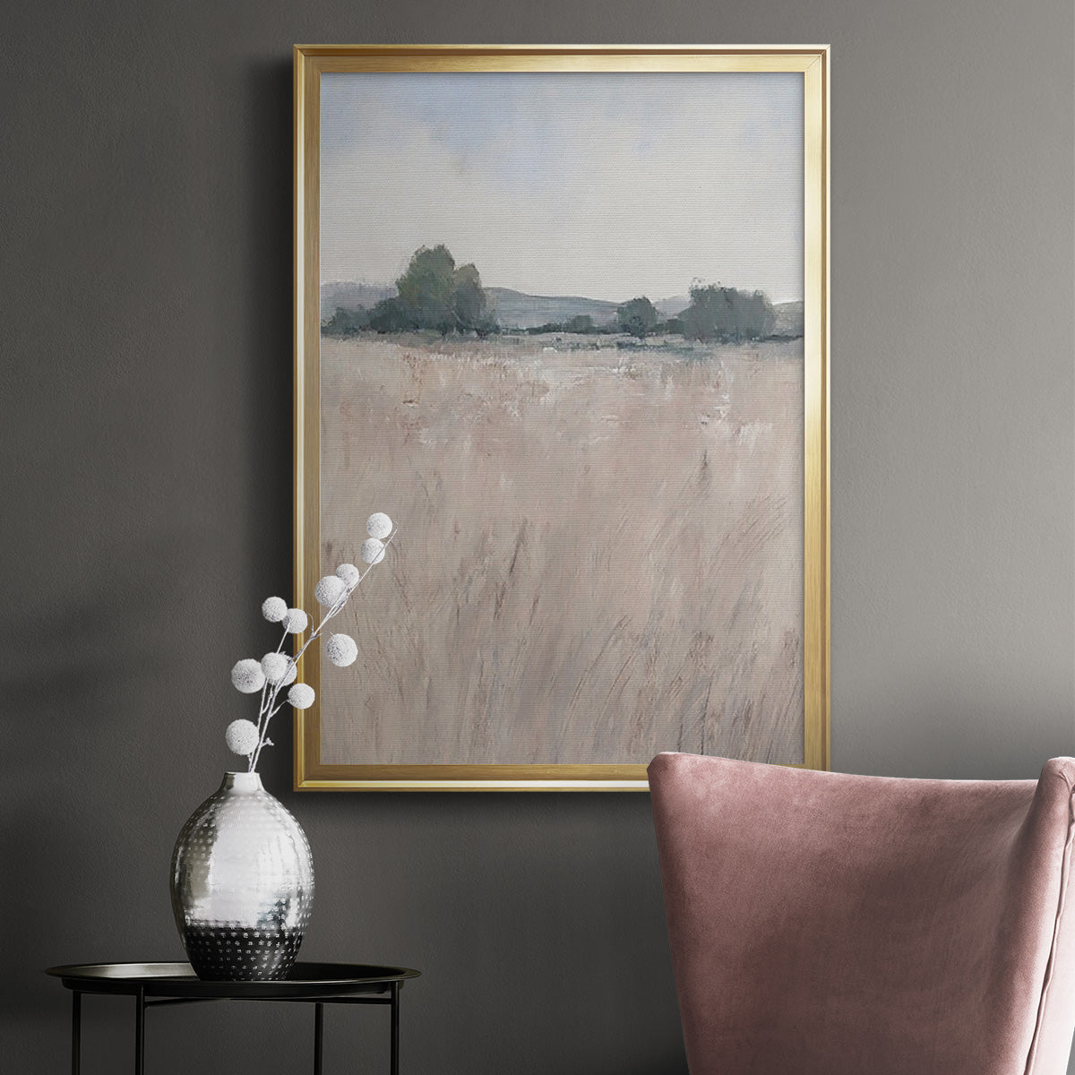 Place & Time II - Modern Framed Canvas Print