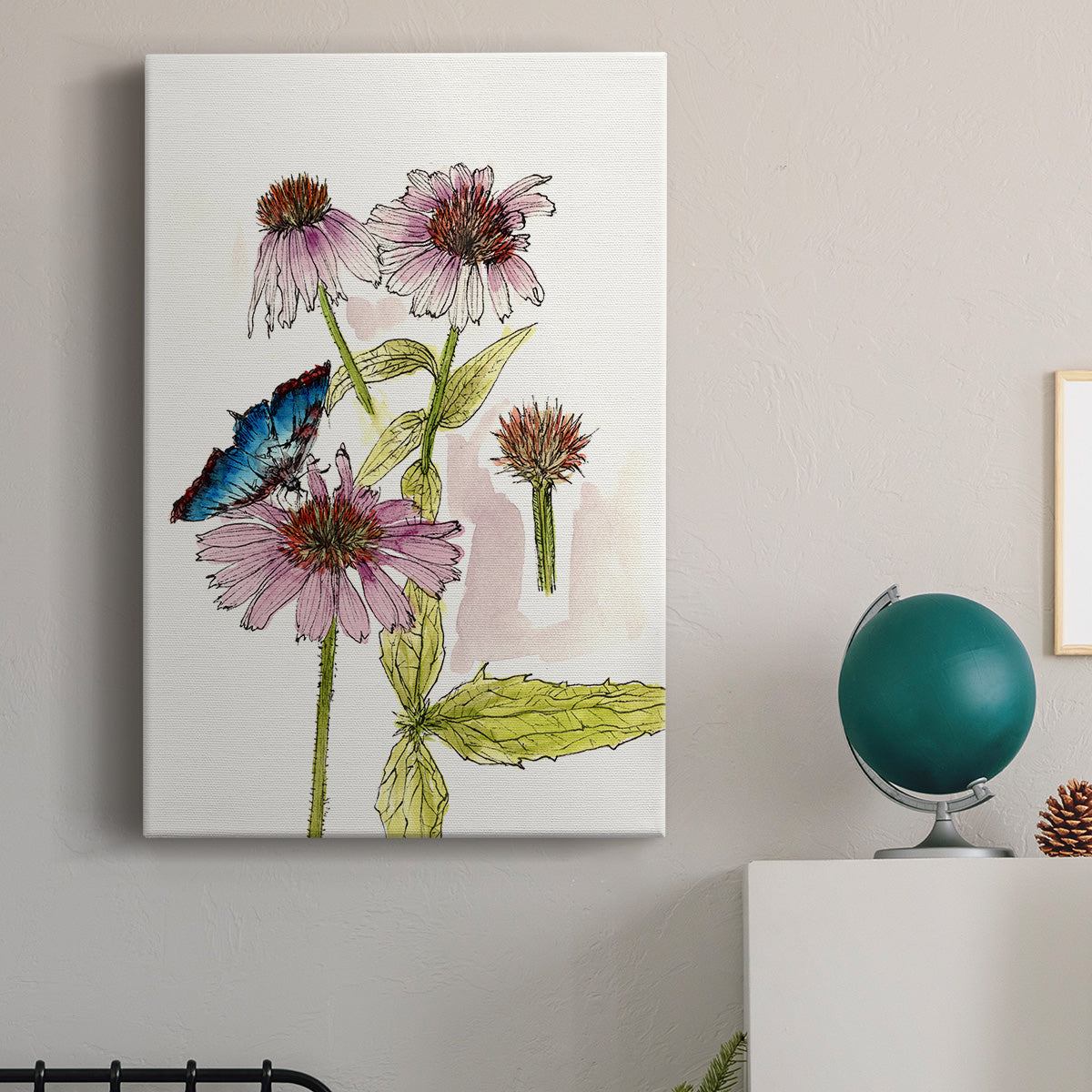 Floral Field Notes II - Canvas Art Print