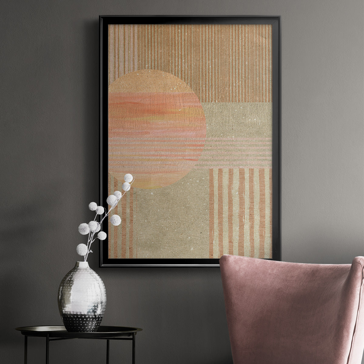 Adobe Sunrise I - Modern Framed Canvas Print