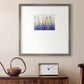 Blue and Gold Abstract V - Double Matboard Framed Print