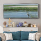 Wading at Dusk - Floater Framed Canvas Print