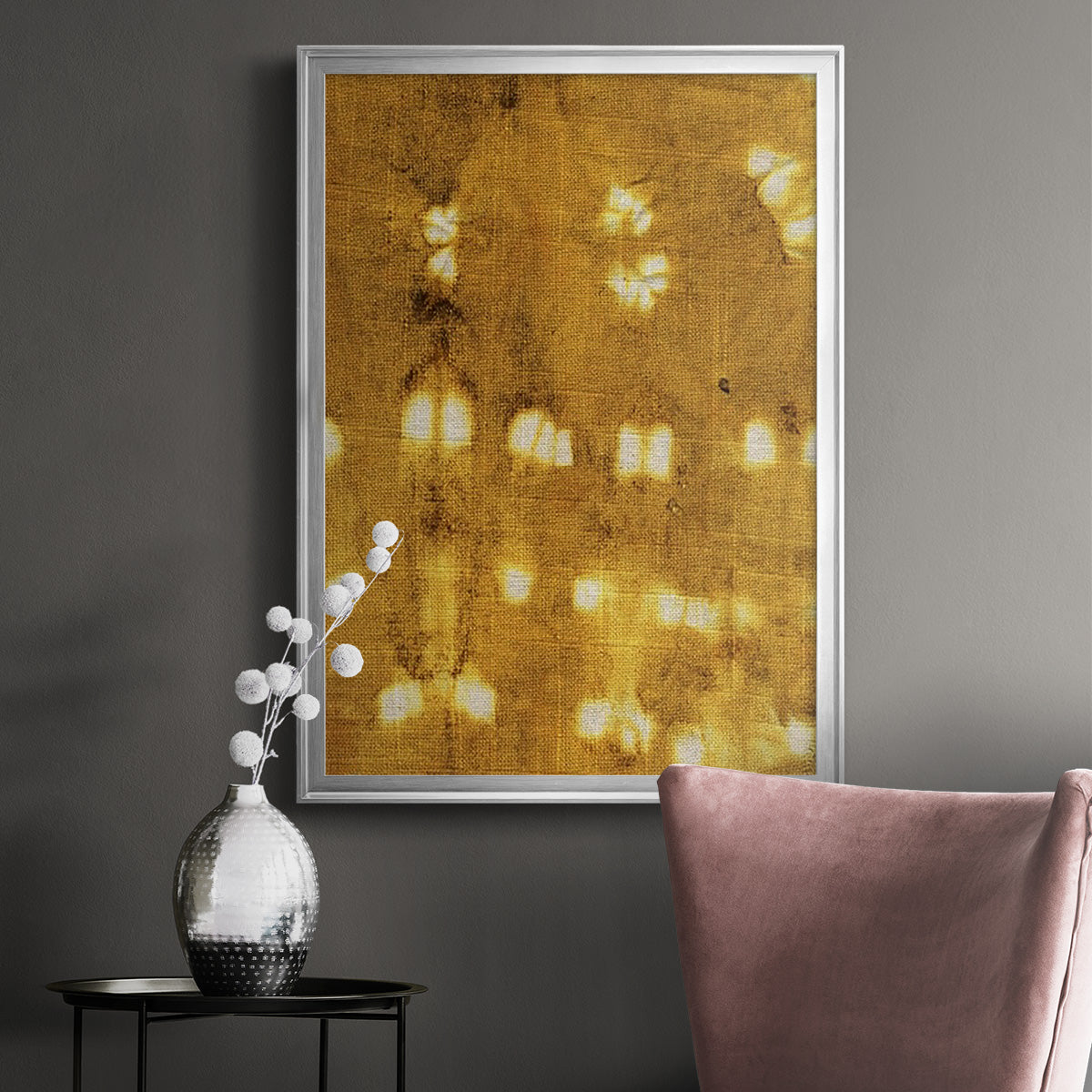 Turmeric Sunrise I - Modern Framed Canvas Print