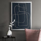 Shapes and Night Sky II - Modern Framed Canvas Print