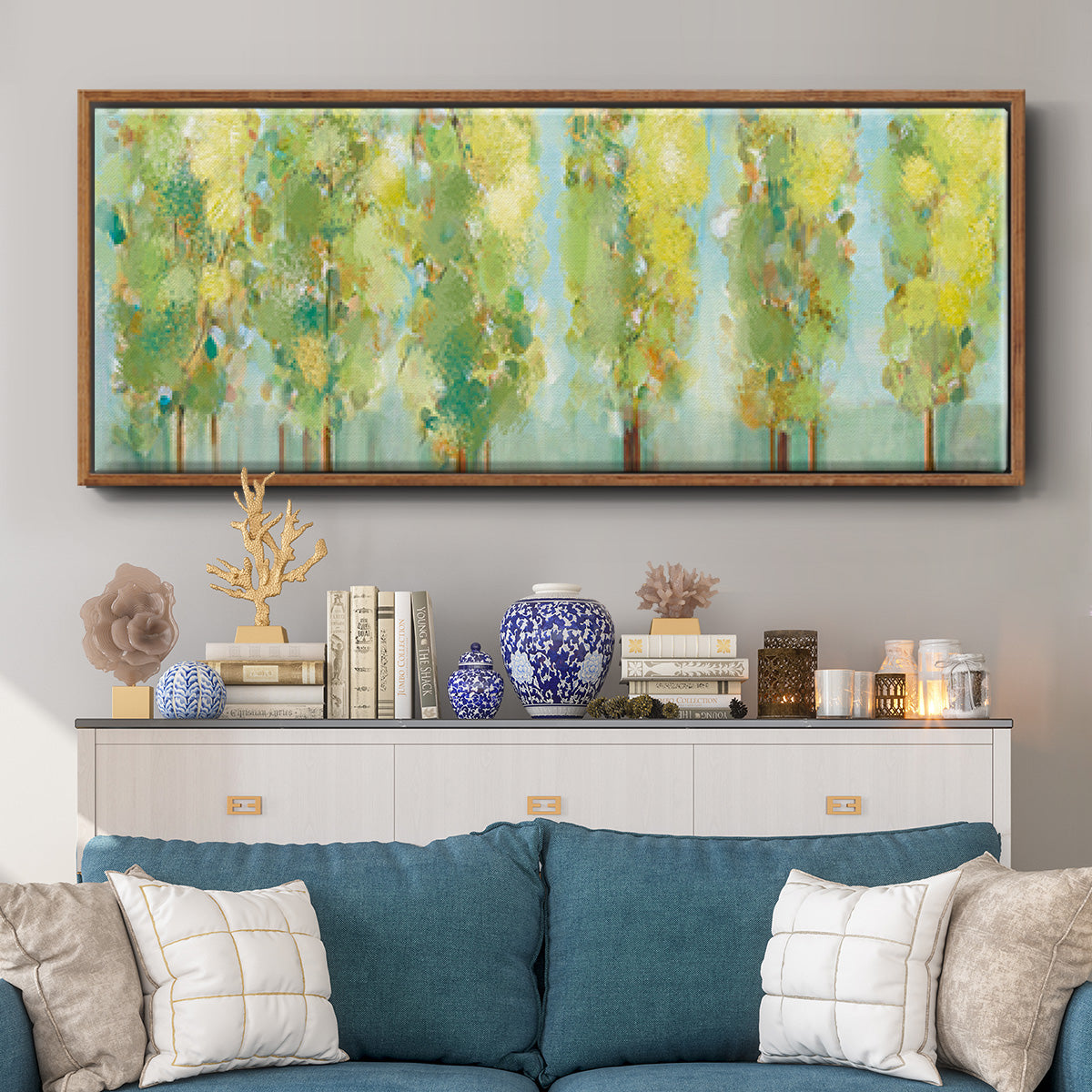 Turnwood - Floater Framed Canvas Print