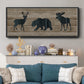 Woodland Trio - Floater Framed Canvas Print