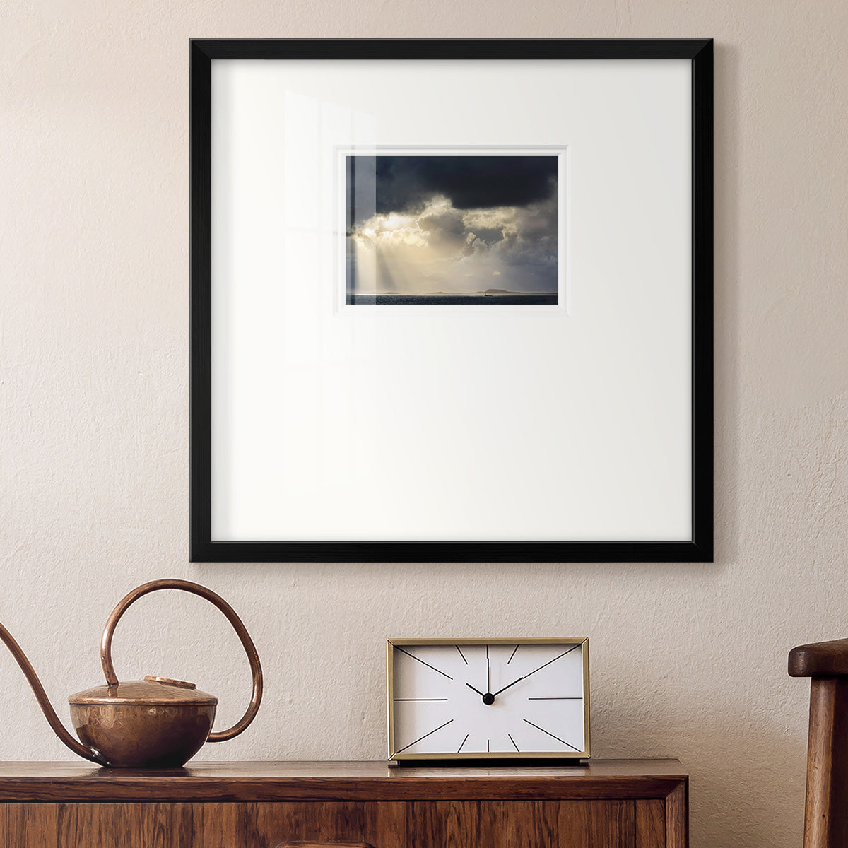 Rays of Light- Premium Framed Print Double Matboard