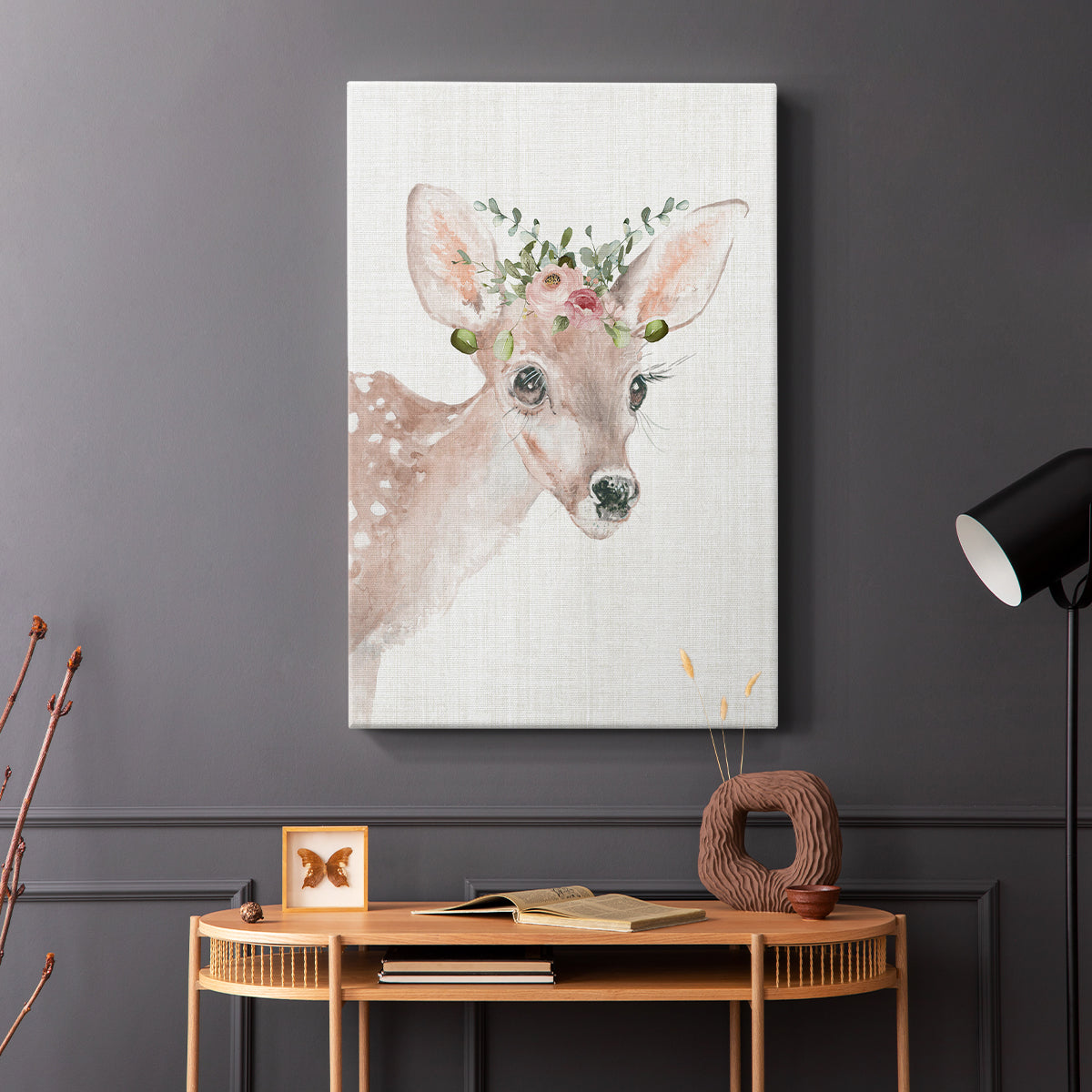 Dressy Fawn - Canvas Art Print