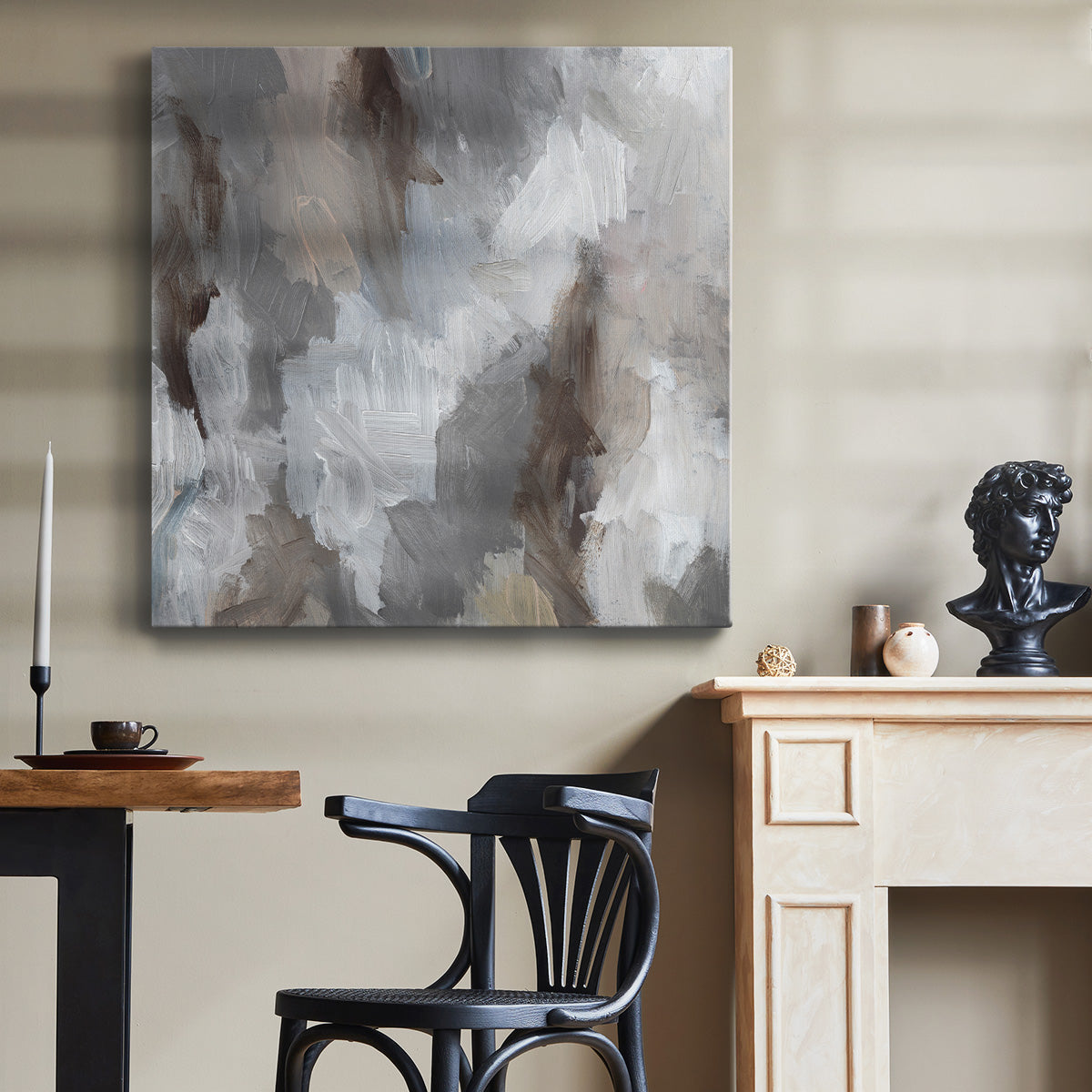 Cloudy Shapes II - Canvas Art Print