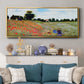 Wild Poppies Near Argenteuil, 1873 - Floater Framed Canvas Print