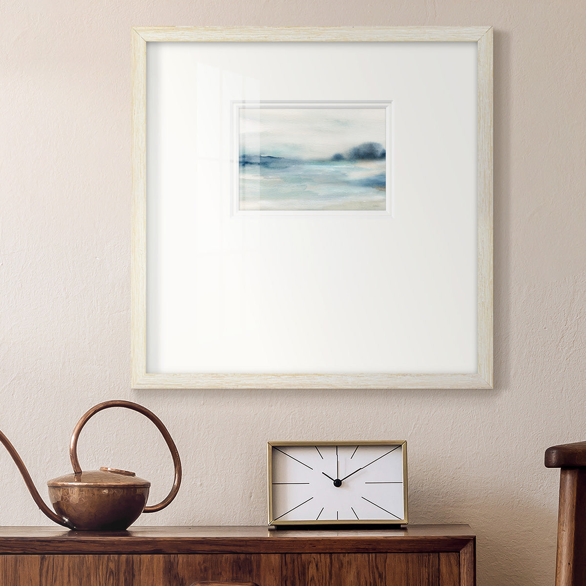 Simply Soft Morning Premium Framed Print Double Matboard