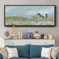 Cotton Fields - Floater Framed Canvas Print