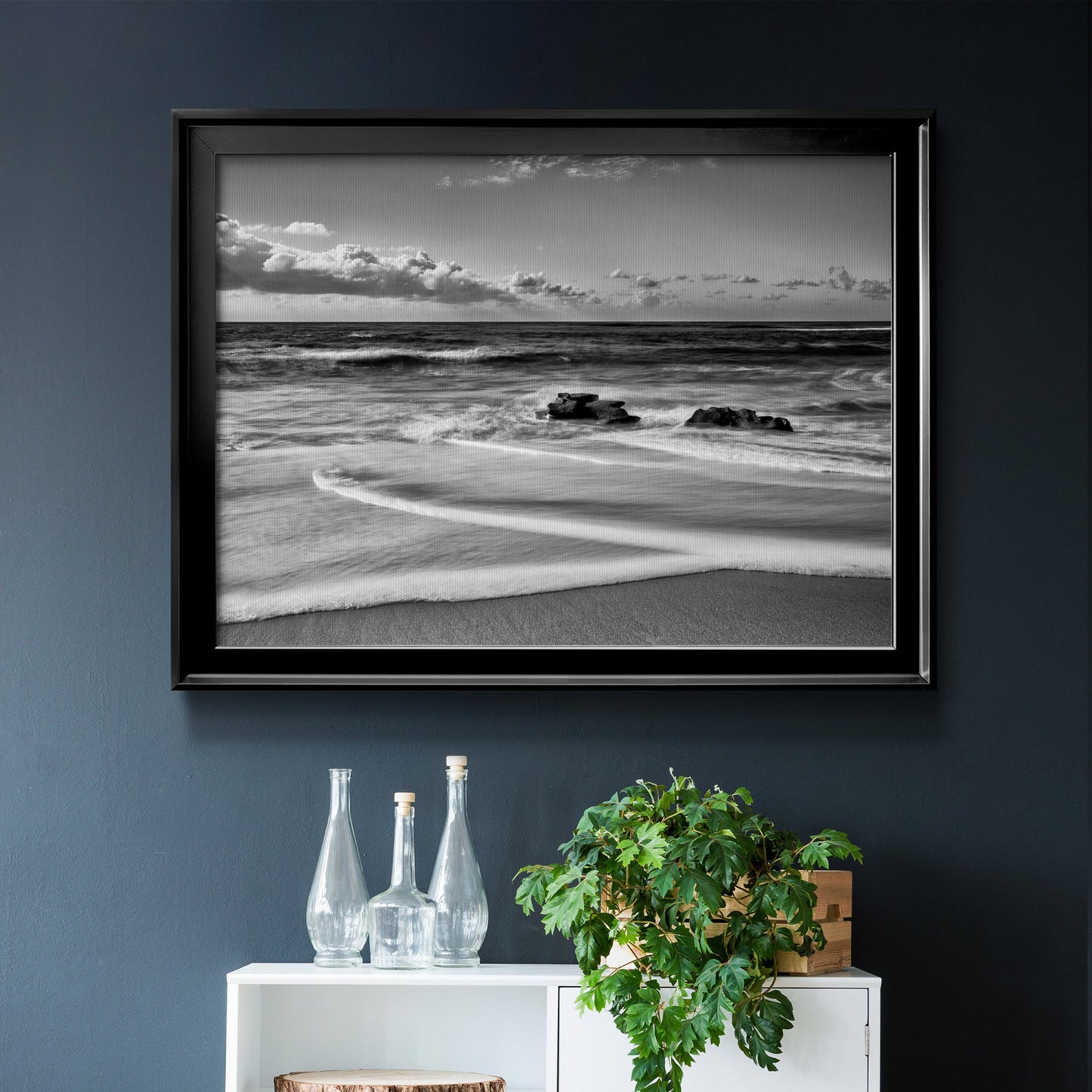 Whispering Sands Beach Premium Classic Framed Canvas - Ready to Hang