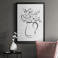 Sketchy Bouquet II - Modern Framed Canvas Print