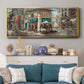 La Café de Rue - Floater Framed Canvas Print