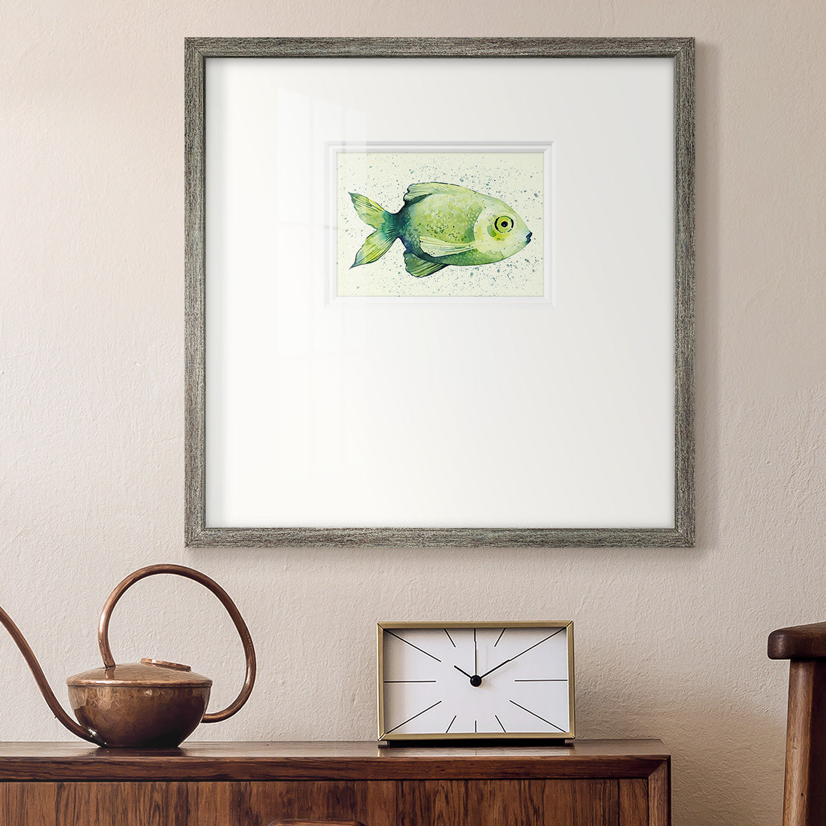 Speckled Freshwater Fish II Premium Framed Print Double Matboard