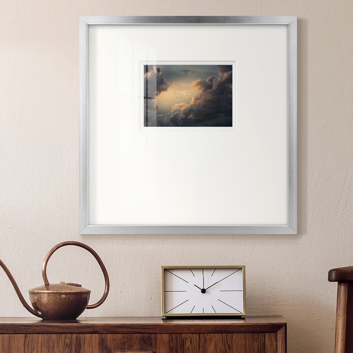 Soaring High Above- Premium Framed Print Double Matboard