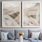 Earthtone Swipe I - Premium Framed Canvas 2 Piece Set - Ready to Hang