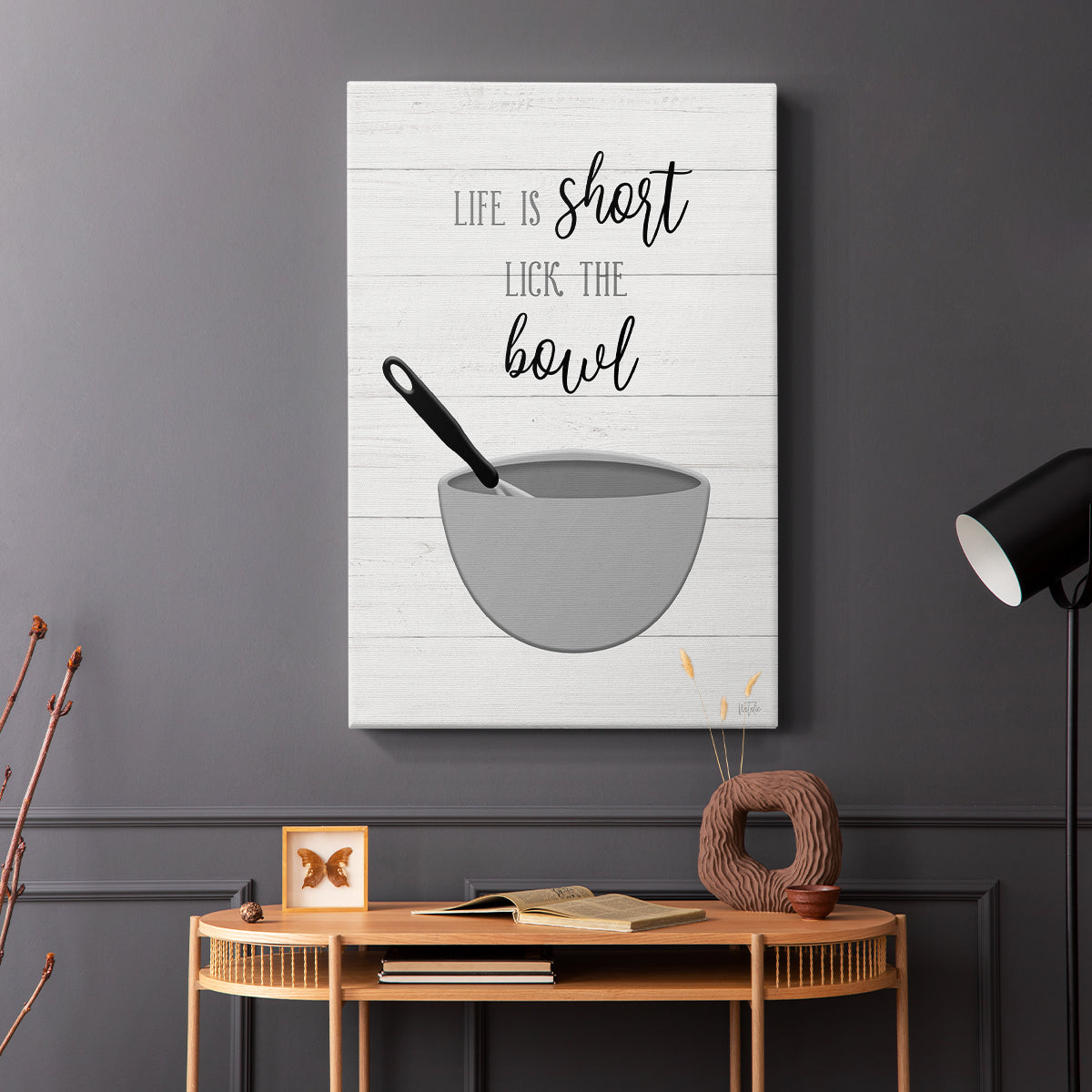 Lick the Bowl - Canvas Art Print