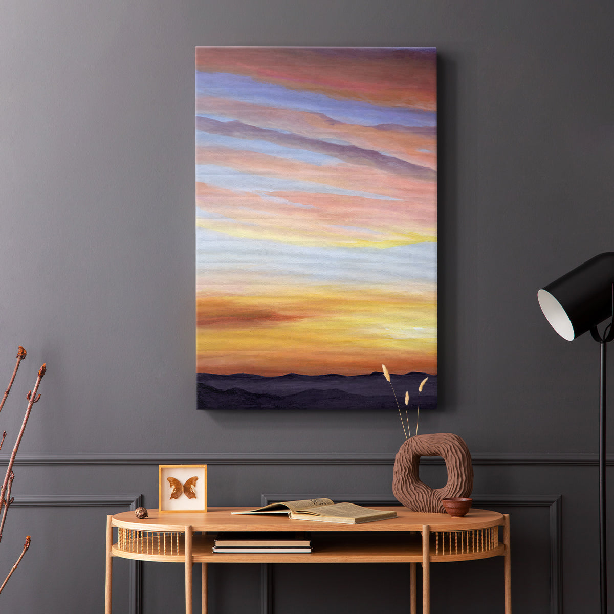 Ignited Dusk I - Canvas Art Print