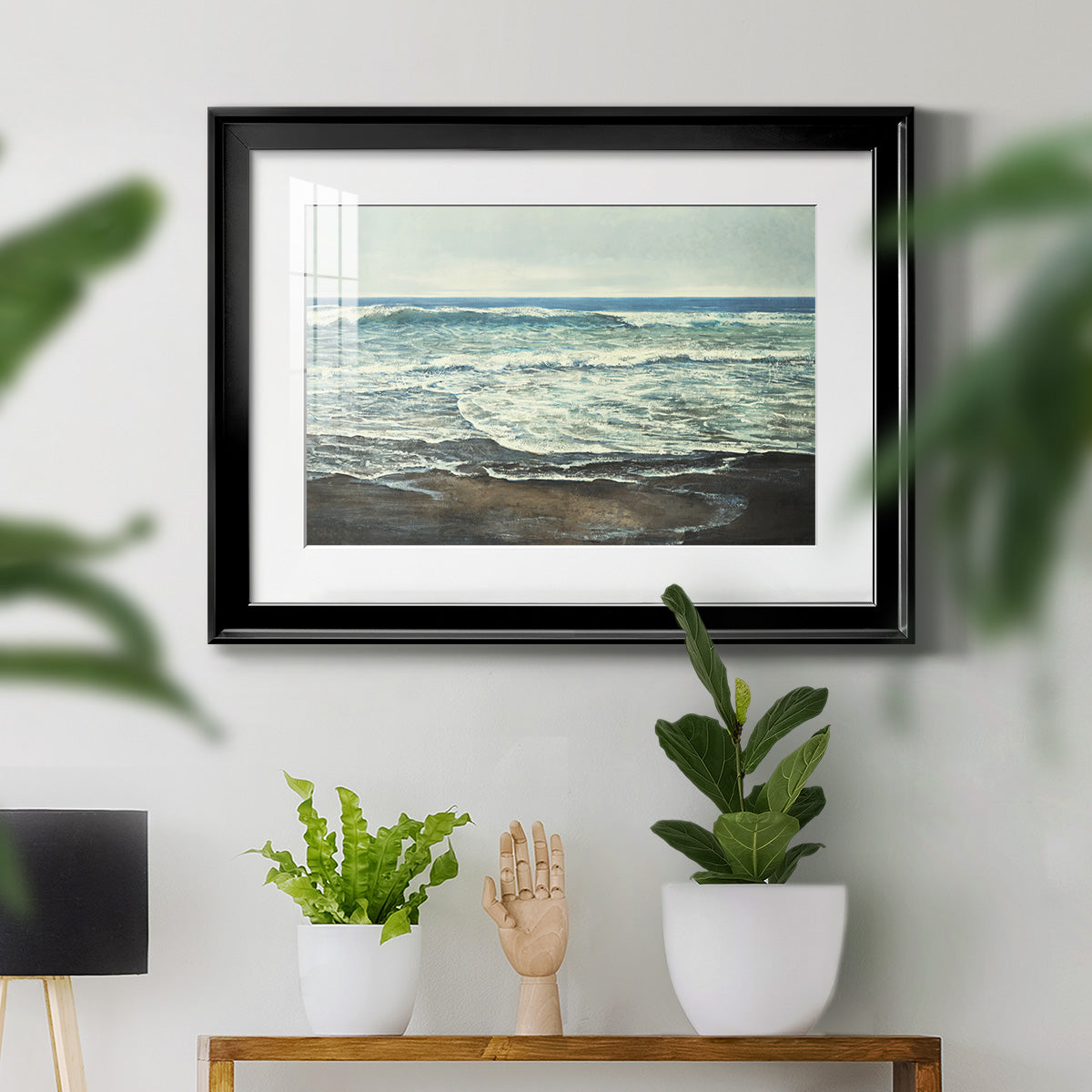 Coastal Reflection Premium Framed Print - Ready to Hang